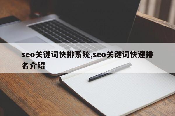 seo关键词快排系统,seo关键词快速排名介绍