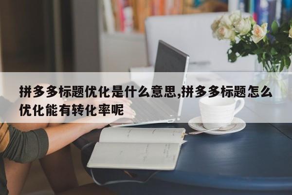 拼多多标题优化是什么意思,拼多多标题怎么优化能有转化率呢